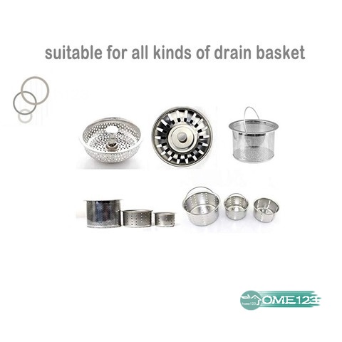 Set 100 túi lưới lọc bồn rửa dùng một lần nhiều kích cỡ cho nhà bếp