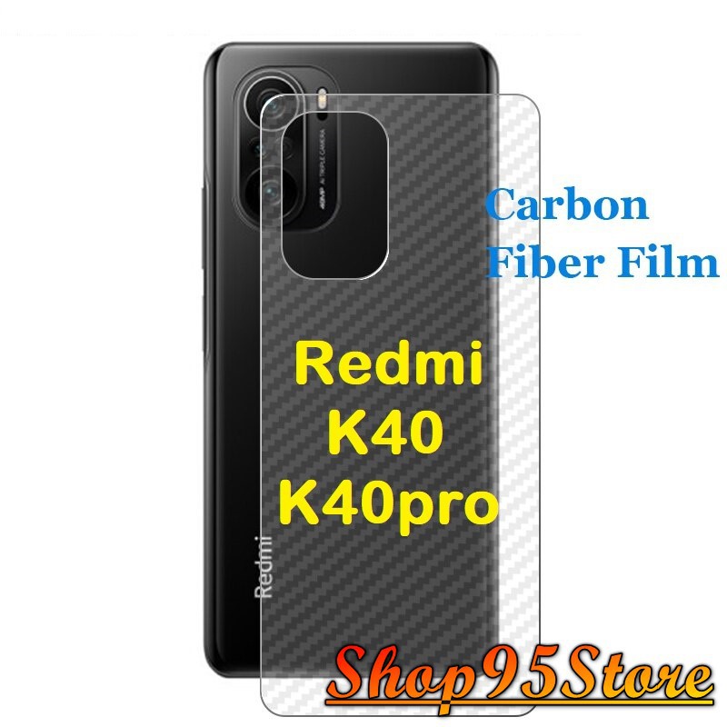 Miếng dán Carbon mặt lưng Xiaomi Redmi K40 / K40 pro