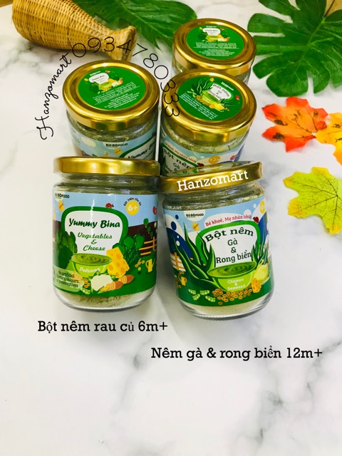 Hạt nêm/bột nêm dinh dưỡng Konofood cho bé 6m+ ăn dặm