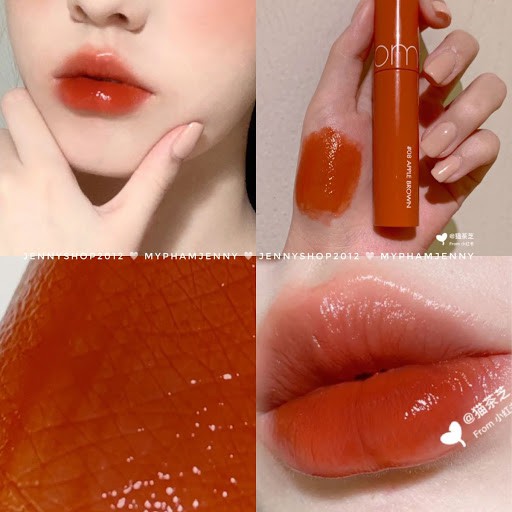 (AUTH, TEM HIDDEN TAG) SON ROMAND JUICY LASTING TINT Màu #08 Apple Brown Cam Đất