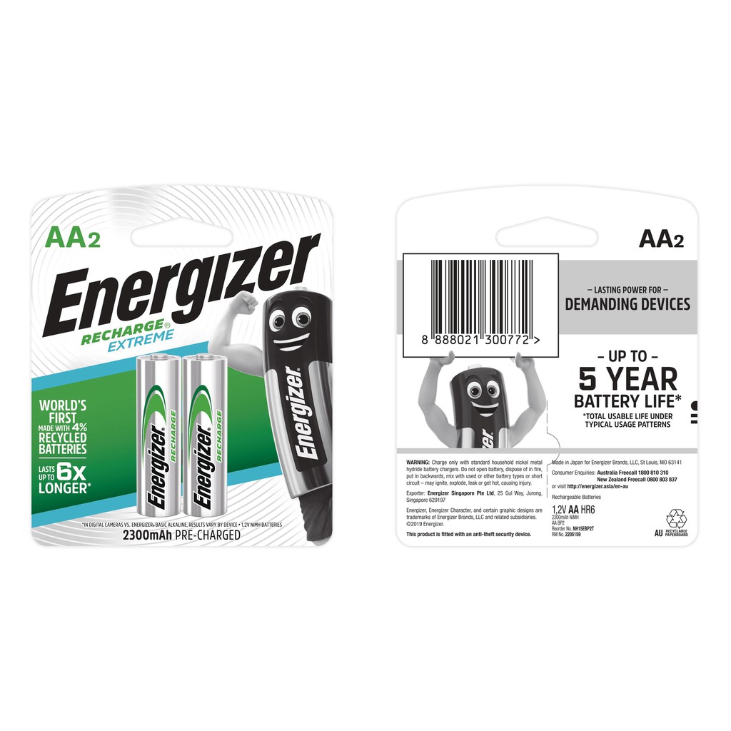 Pin sạc Energizer AA 2300 mAh NH15ERP2