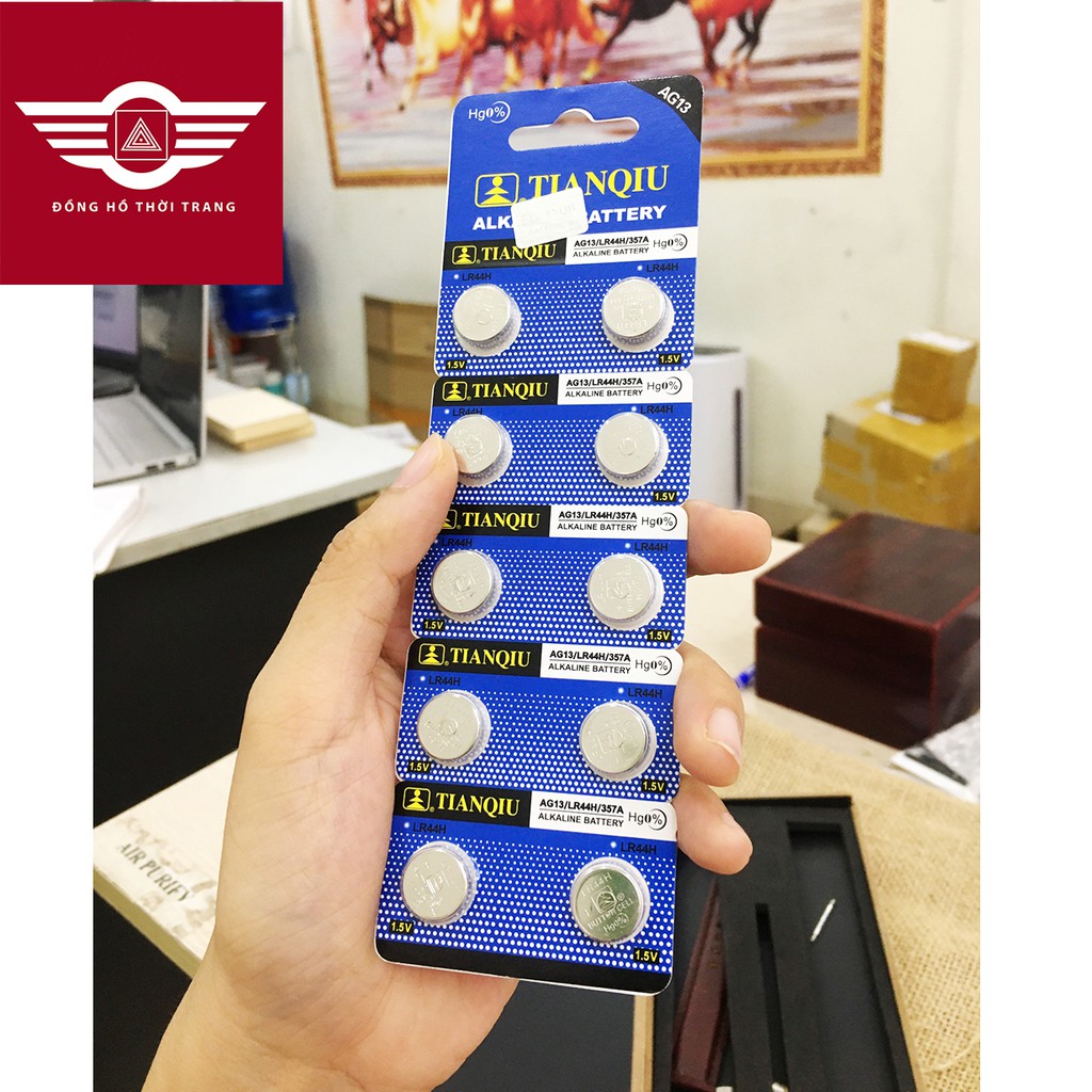 Pin cúc áo AG13 Alkaline chính hãng - 10 Viên