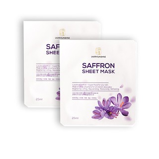 🌺🌺Mặt nạ tinh chất Nhuỵ hoa Nghệ tây Laura Sunshine Safron Mask hộp x 5 miếng