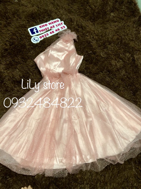 ẢNH VÀ VIDEO THẬT 10000%  Đầm lệch vai nơ