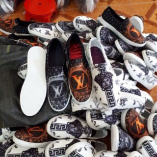 Giày slipon kenzo thêu nam