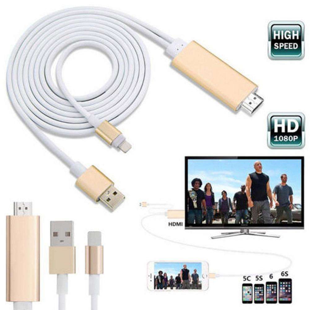 Dây Cáp Chuyển Đổi Cổng Lightning AV HDMI Sang HDTV Cho Apple IPhone 7 8