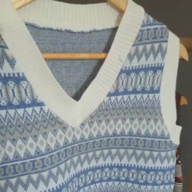 [Hàng Quảng Châu] Áo Len Nữ Gile cổ tim phong cách hàn quốc | BigBuy360 - bigbuy360.vn