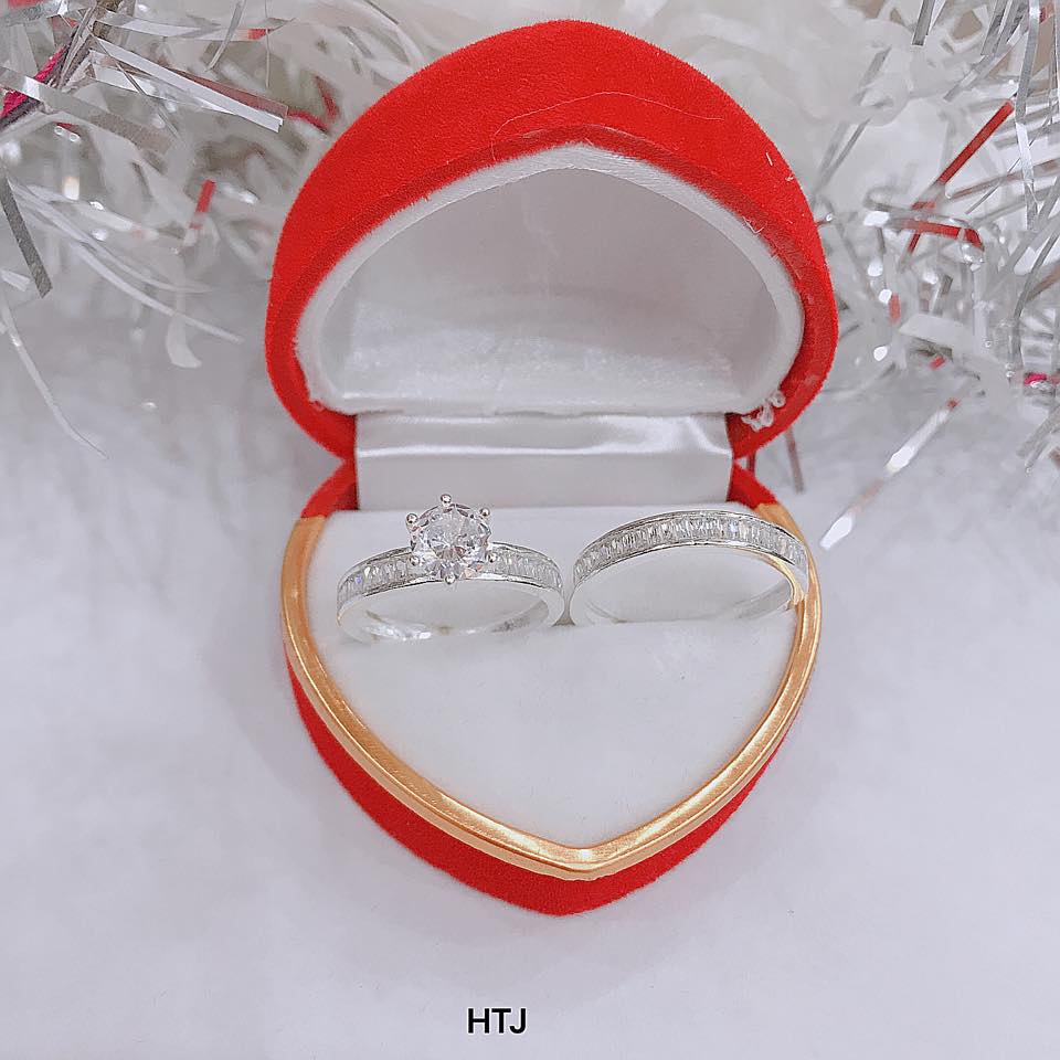 Bộ sưu tập nhẫn đôi bạc ta ♥️ Freeship♥️ quà tặng cho các đôi tình nhân