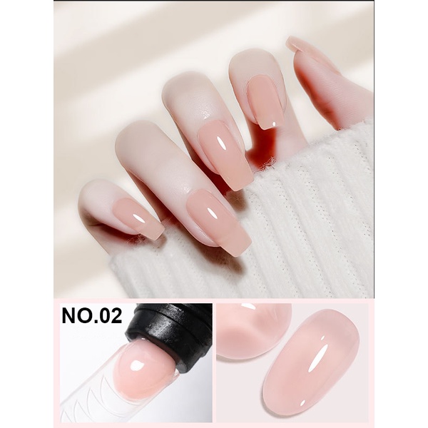 Gel gôm nối móng tay 15ml trong suốt