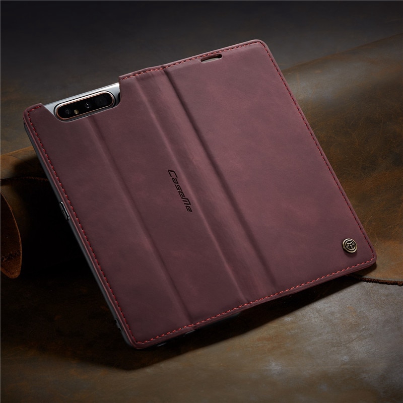 Bao da điện thoại nắp gập dạng ví thời trang cho Samsung Galaxy A80 A90 A70 | BigBuy360 - bigbuy360.vn