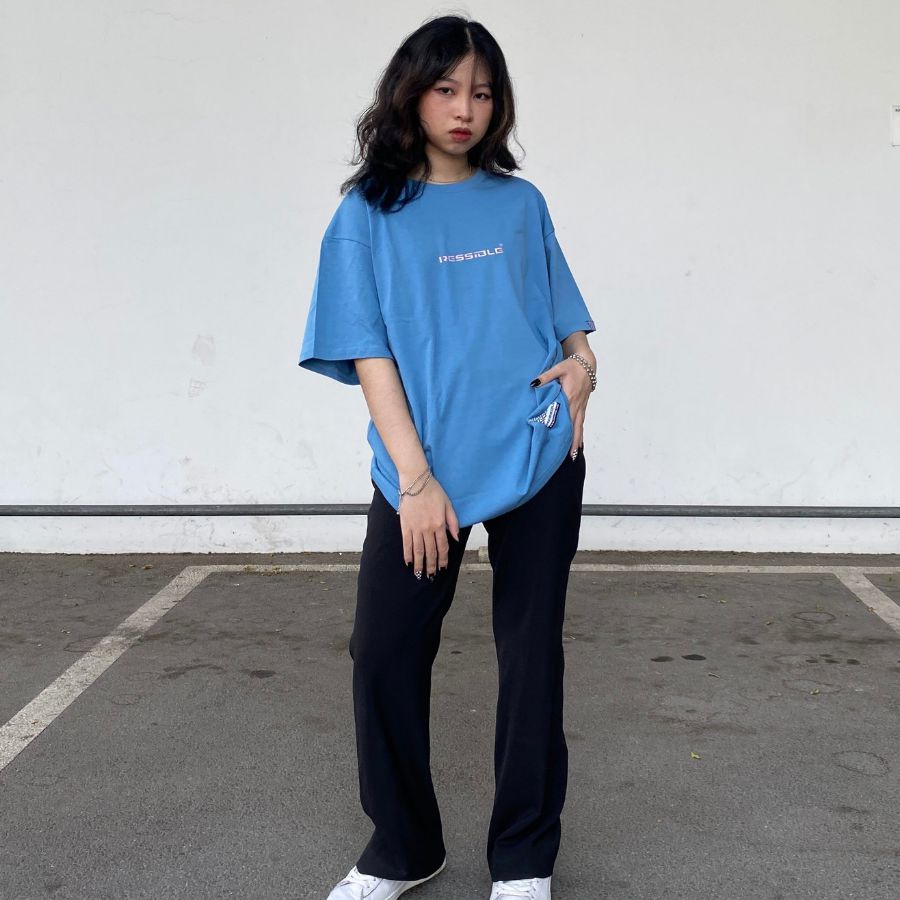 Áo thun International Basic - Ressible [Streetwear/Blue] | BigBuy360 - bigbuy360.vn