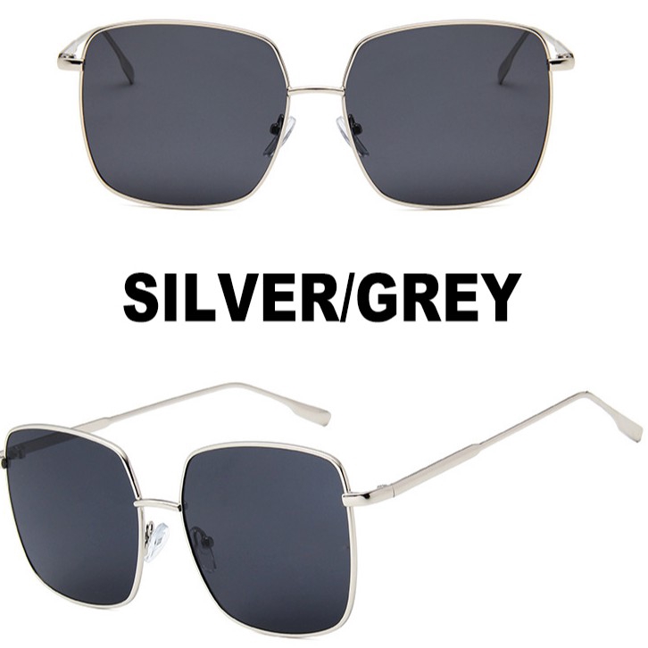 Kính mát vuông bản lớn chống tia UV400 bảo vệ mắt kiểu dáng sang trọng