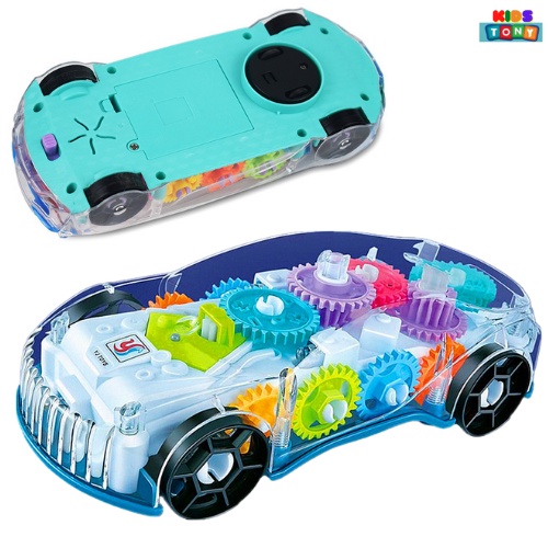 Mô hình xe ô tô đồ chơi  có nhạc và ánh sáng vui nhộn xe ô tô đồ chơi bánh răng trong suất tự động phát nhạc   Tony kids