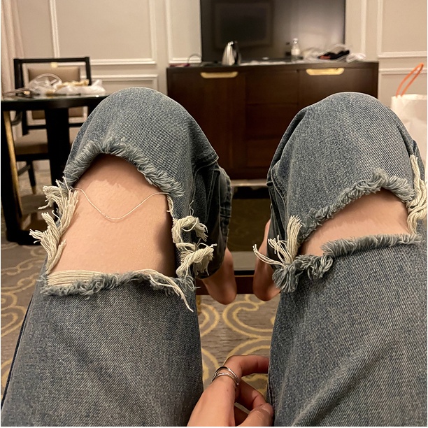 Quần jean nữ SUXI ống đứng cạp cao thời trang mùa hè