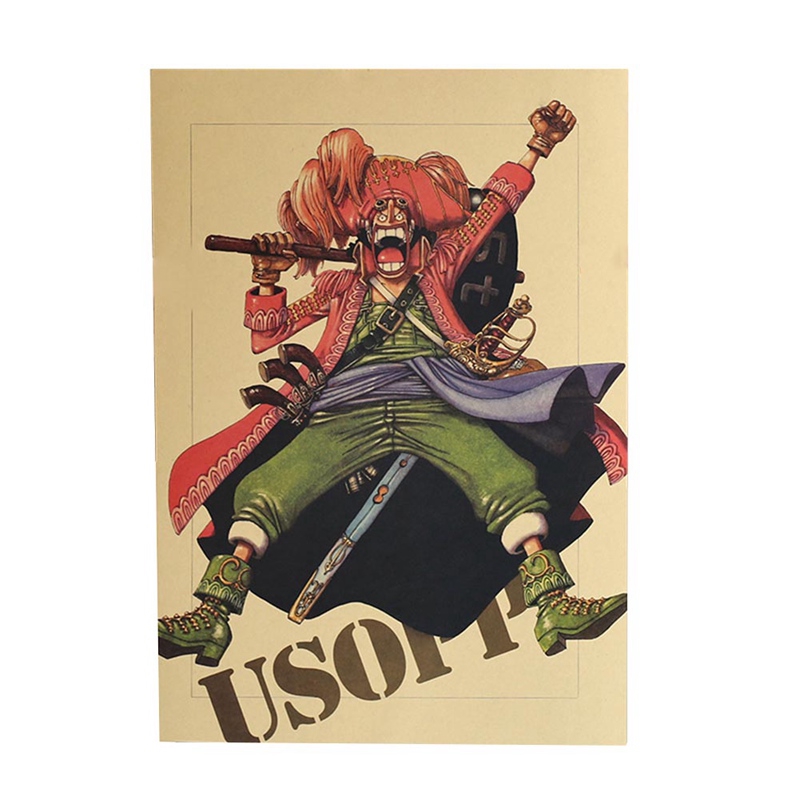 Set 8 Tấm Áp Phích Dán Tường In Hình Nhân Vật Phim One Piece | BigBuy360 - bigbuy360.vn