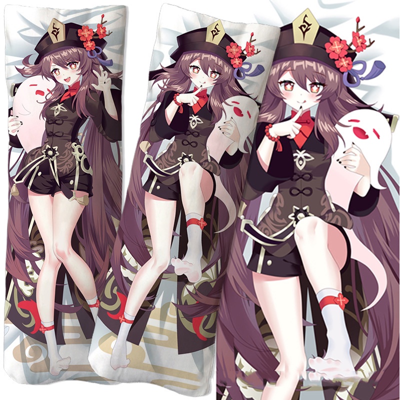 Vỏ Gối Hai Mặt In Hình Nhân Vật Game Genshin Impact Hutao Dakimakura Huging