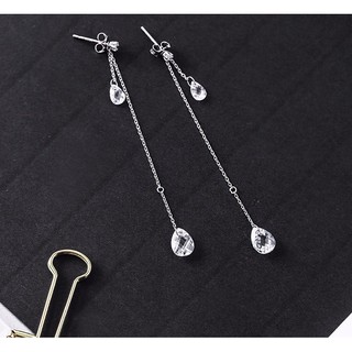 Bông Tai Pha Lê Bạc 925 S445