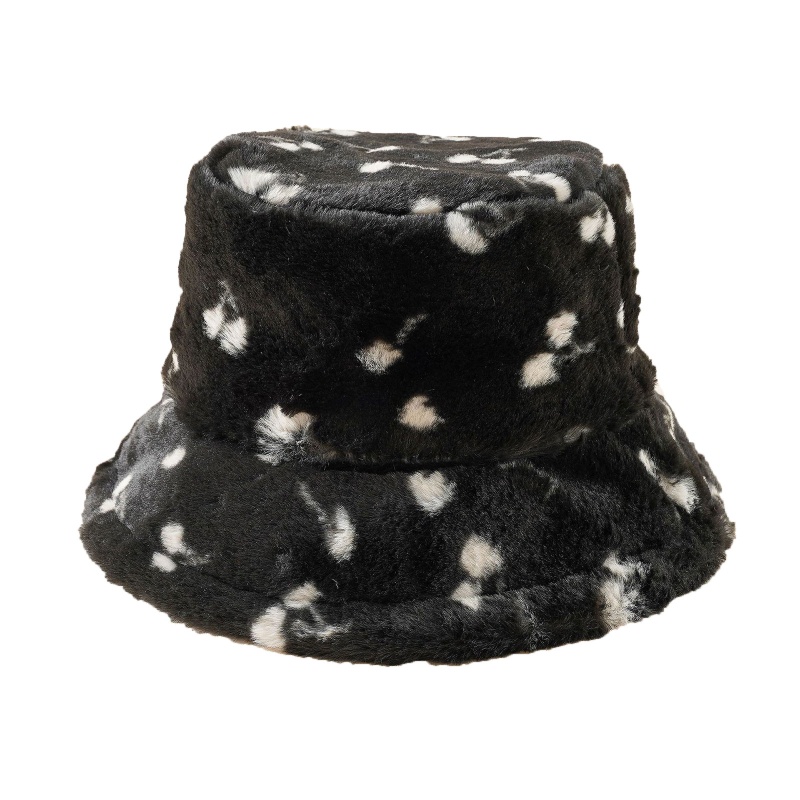 Nón Tai Bèo Họa Tiết Cherry Xinh Xắn Dễ Phối Đồ Thời Trang Mùa Đông