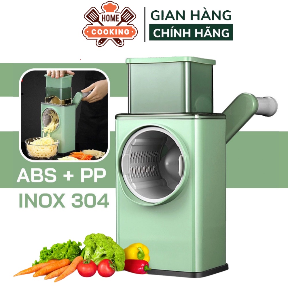 Máy thái rau của quả, nạo bào sợi rau củ quả đa năng 4in1 VEGETABLE CUTTER, lưỡi dao bằng thép cao cấp, sử dụng dễ dàng