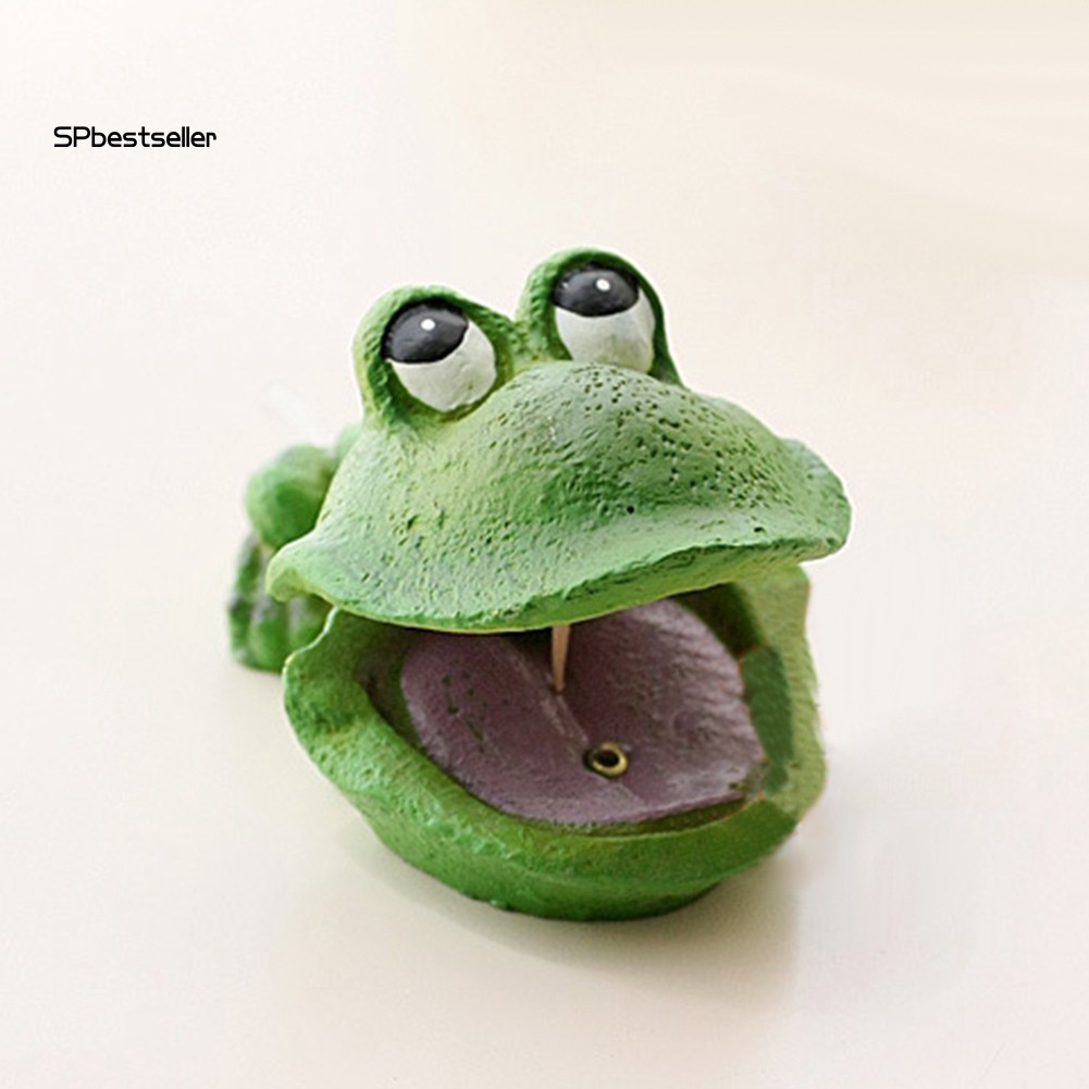 Đá sục khí hình chú ếch đáng yêu trang trí bể cá