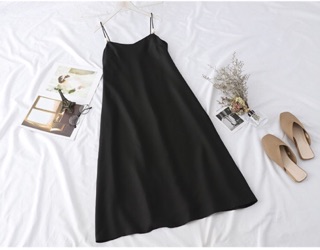 Váy lụa suông 2 dây