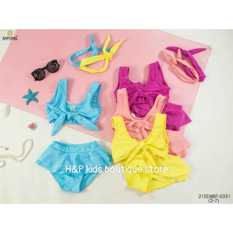 BỘ BƠI BIKINI 2 MẢNH CHO BÉ GÁI