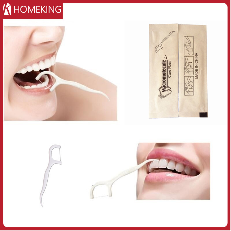 Chỉ nha khoa nhỏ, đóng gói riêng, tăm chăm sóc răng miệng bằng nhựa dùng một lần và bàn chải nha khoa.