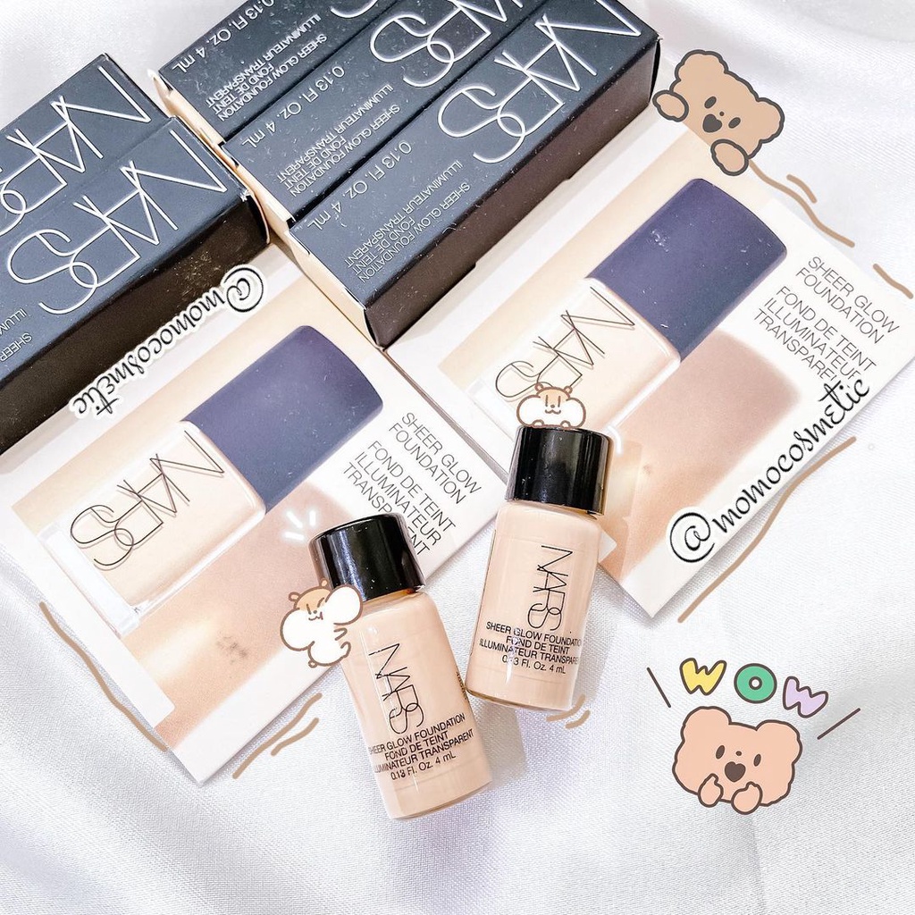 Kem nền NARS Sheer Glow Foundation minisize 4ml