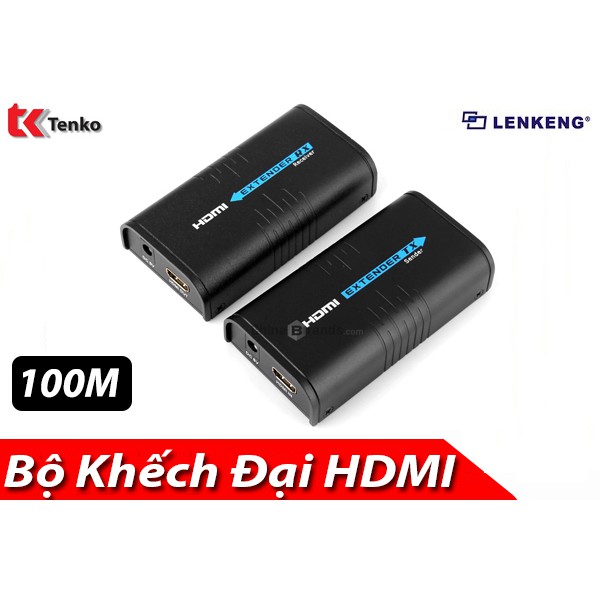 Bộ khuếch đại HDMI 100m bằng cáp mạng LKV373