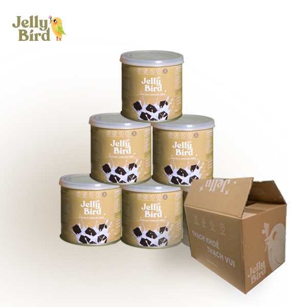 Combo6L - 6 Lon Thạch Sương Sáo Jelly Bird Bản Light - Thạch Đen Cao Bằng