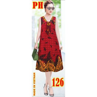 Đầm lụa dáng suông