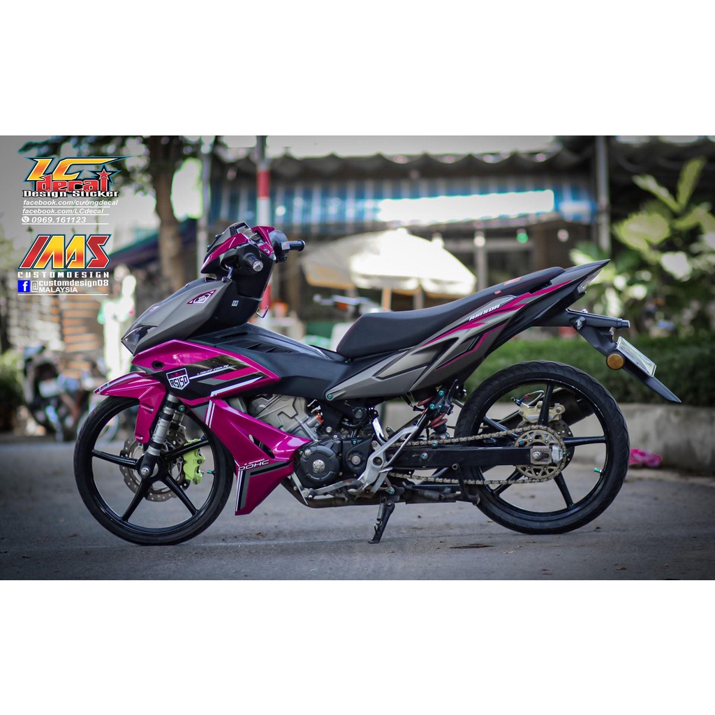 [Siêu Sale] Tem Decal Rời mẫu RS150 cho Winner X tím xám - mẫu mới nhất 2022 siêu hot