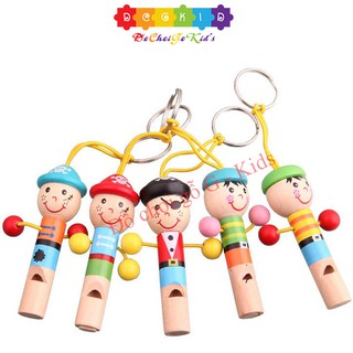  Còi gỗ hình nhân vật