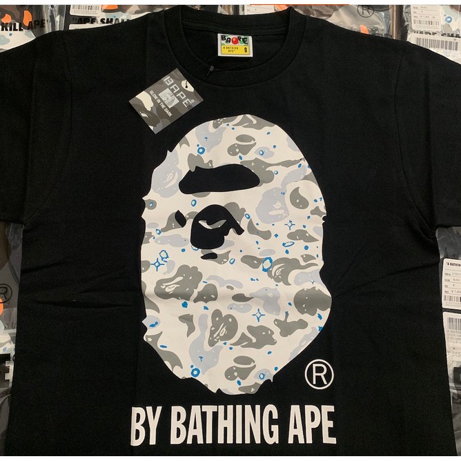 Mới BAPEe A Tắm Ape Dạ Quang Áo nam Nữ Thời Trang Áo Thun Tay Ngắn