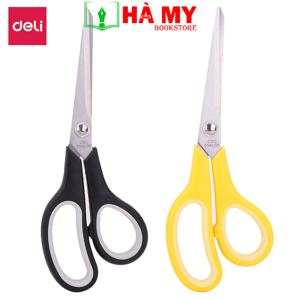 [Hỏa Tốc] Kéo văn phòng Deli mã 6002 dài 195mm- hàng chính hãng Deli