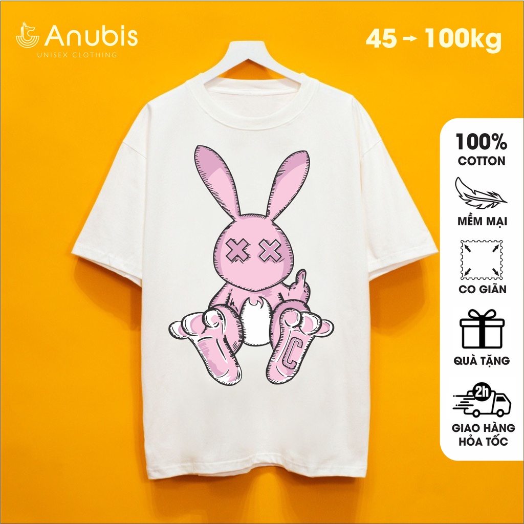 Áo Thun Unisex Thỏ Hồng Cute Anubis Store