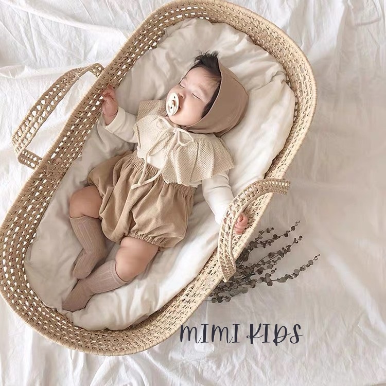 Áo cotton dài tay màu trơn phong cách Hàn Quốc BBAMMA cho bé Mimi kids A04