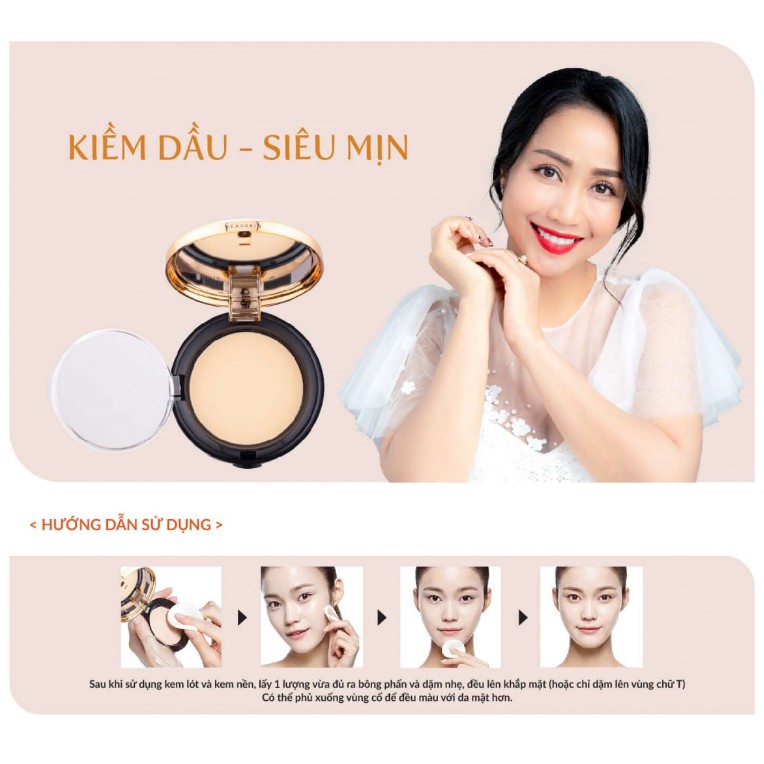 PHẤN PHỦ KIỀM DẦU SIÊU MỊN BEAUSKIN ROSEDEW TWO WAY CAKE 15.5g - HÀN QUỐC CHÍNH HÃNG