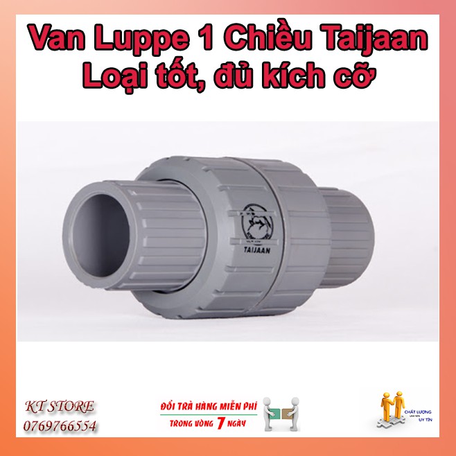 [Taijaan] Luppe, Van 1 chiều lò xo phi 21mm đến 90 mm (đủ kích cỡ)- chõ bơm, rọ bơm