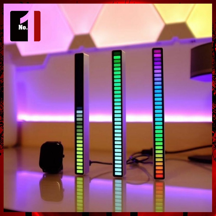 Thanh Đèn Led Rgb Cảm Biến Nháy Theo Điệu Nhạc Thanh Led Cảm Ứng Chớp Theo Nhạc 16 Triệu Màu Siêu Nhạy