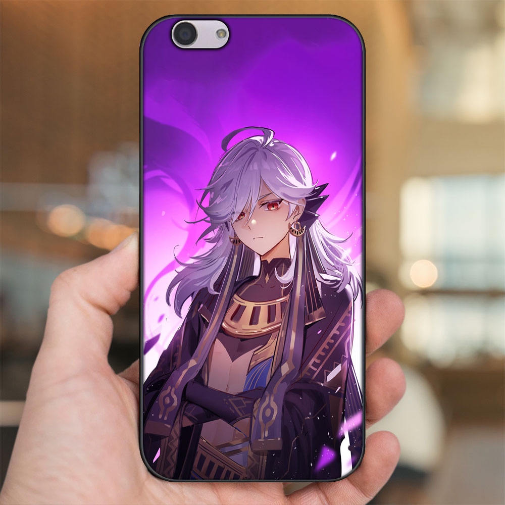 Ốp lưng Oppo F1s, F3, F3 Plus viền đen in hình Cyno Genshin Impact