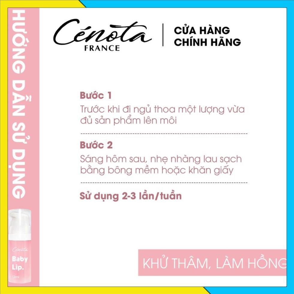 Gel tẩy da chết Cénota Baby Lip 12ml hỗ trợ làm mờ thâm môi - Mã C41