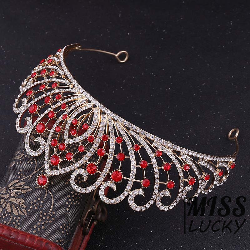 ❤HHN-VN 2019New High Grade Baroque Crown Tiara Europe and the United States Beam Luxury Handmade Rhi | BigBuy360 - bigbuy360.vn