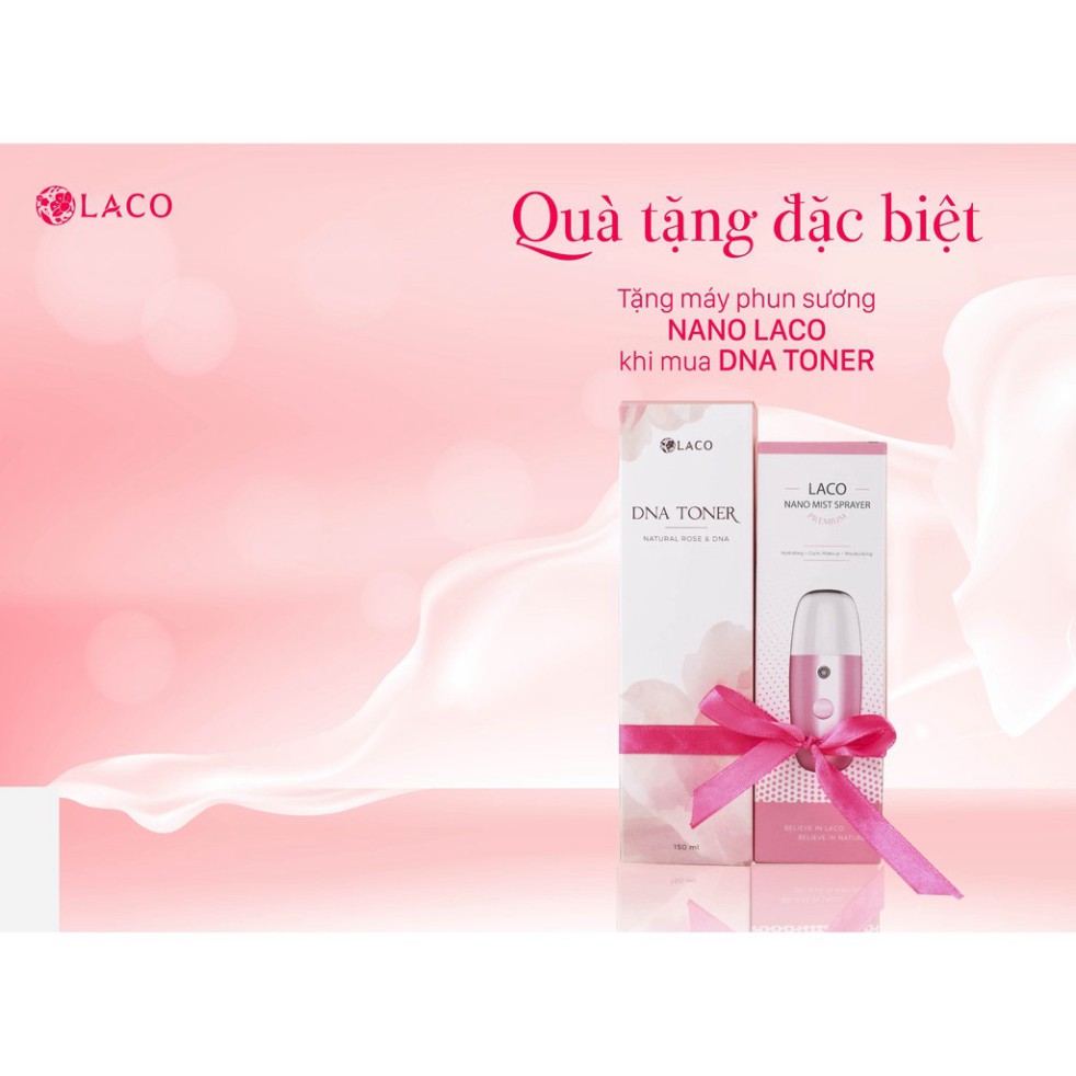 Siêu phẩm dịu nhé  Toner Dưỡng Da Laco dưỡng ẩm, cân bằng dộ ẩm cho da  - Tặng máy nano /DNA Toner –