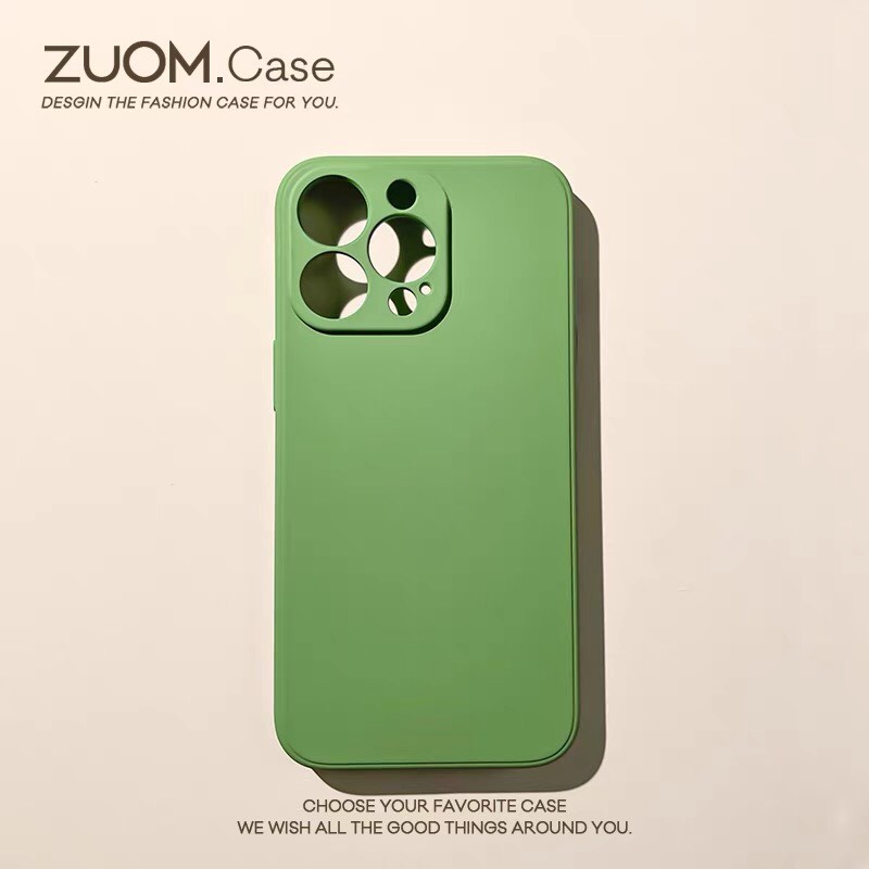 Ốp lưng iphone màu Xanh Lá Bảo Vệ Camera dành cho iphone 6/6plus/6s/6splus/7/7plus/8/8plus/x/xr/xs/11/12/13/pro/max