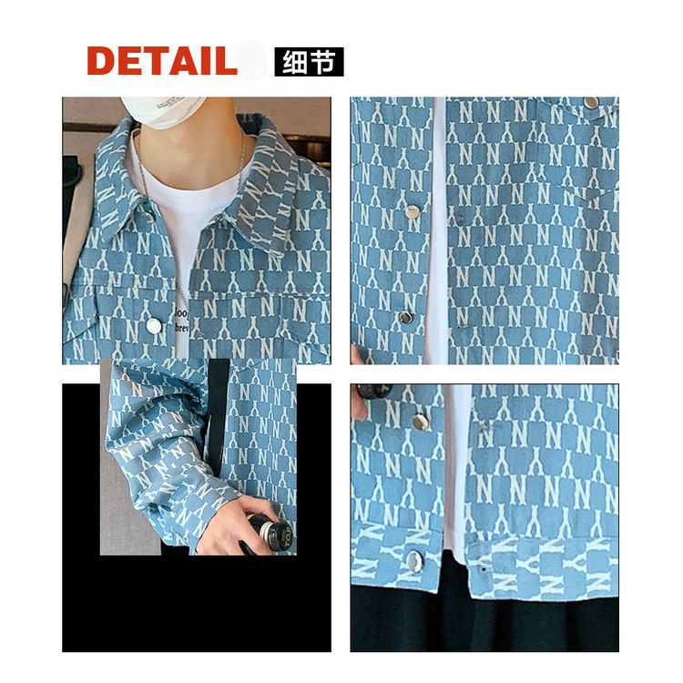 Áo Khoác Denim Thể Thao Cao Cấp Dễ Phối Đồ Cho Nam Faruiline FARU030