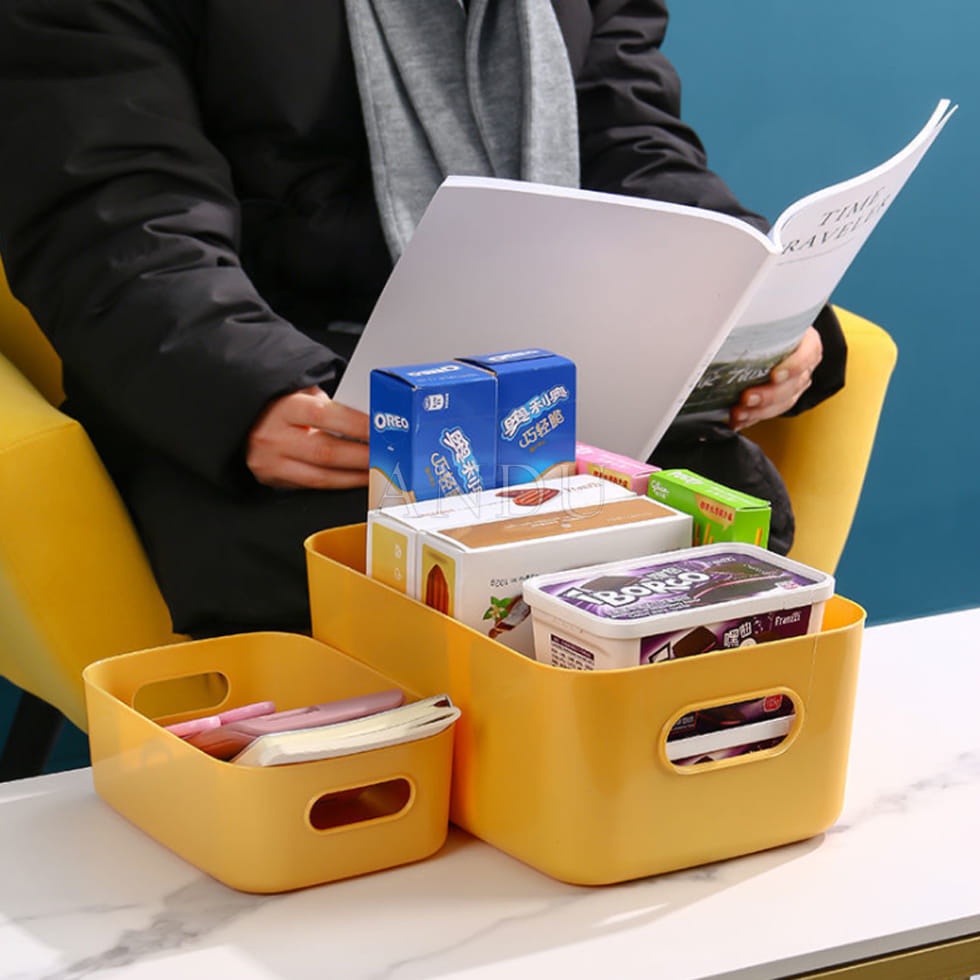 Hộp Đựng Đồ Bằng Nhựa Đa Năng Có Tay Cầm Nhiều Màu Tiện Dụng Cao Cấp