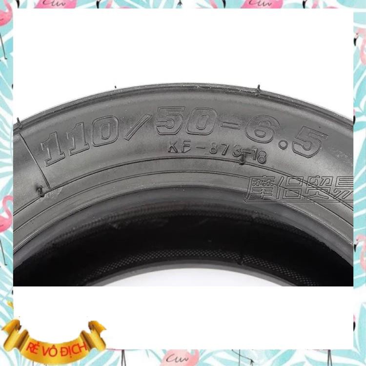 Lốp đặc không ruột vỏ trơn xe moto mini 50cc  vỏ trước 90/65-6.5 vỏ sau 110/50-6.5 loại xịn tặng chân van SH