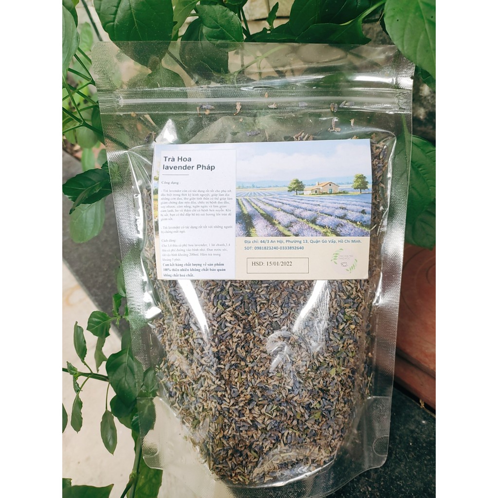 (ảnh thật + video) Hoa oải hương nụ khô trang trí thơm đuổi côn trùng (lavender) 100 GRAM