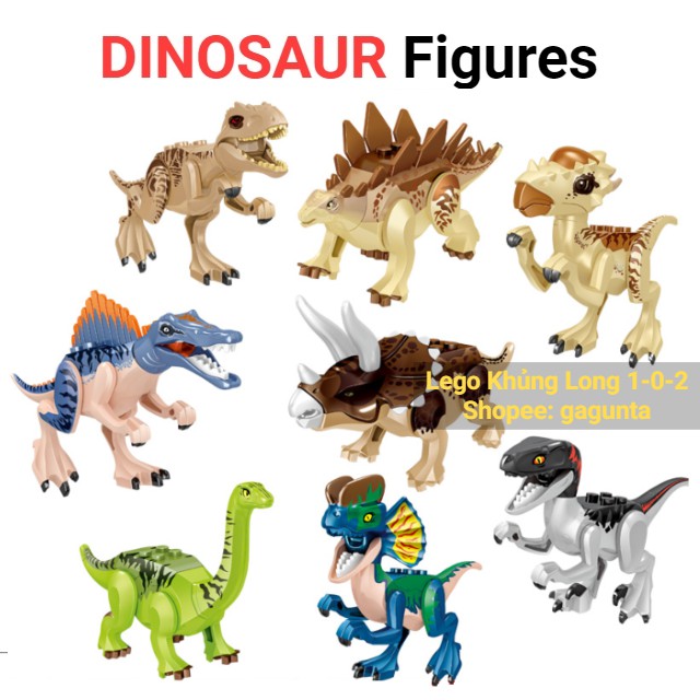 Khủng Long Spinosaurus 2020 Mẫu Mới Trong Jurassic World Hãng Lele Dài 12.2cm x Cao 8cm